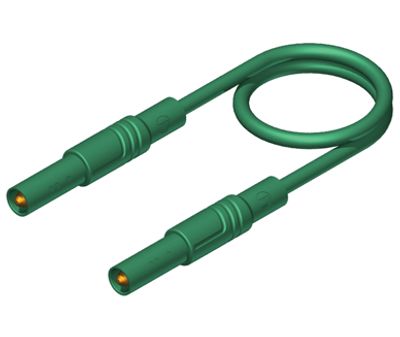 4mm turvabanaanimittajohto PVC 100cm vihreä