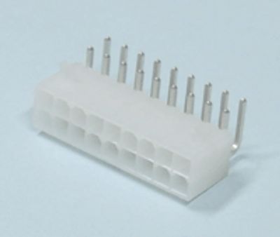 Runkoliitin piirilevylle Mini-Fit uros kulma 18-nap.