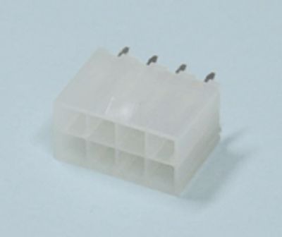 Runkoliitin piirilevylle Mini-Fit uros suora 8-nap.