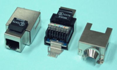 Modular-runkoliitin paneeliin, 8/8-napainen (RJ45/Cat5e) STP suojattu * Modular-runkoliitin paneeliin, 8/8-napainen (RJ45/Cat5e) STP suojattu *