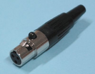 Mini-XLR-pistoke 3-nap. naaras