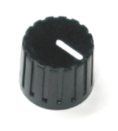 Laitenuppi, musta bakeliitti 6mm/12,5mm * Laitenuppi, musta bakeliitti 6mm/12,5mm *