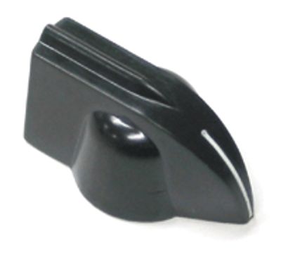 Laitenuppi, musta bakeliitti 6mm/32mm *