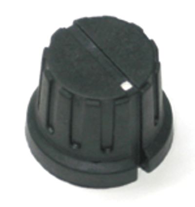 Laitenuppi musta bakeliitti 6,35mm/20,7mm