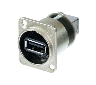 USB-läpivientiliitin USB 2.0 harmaa