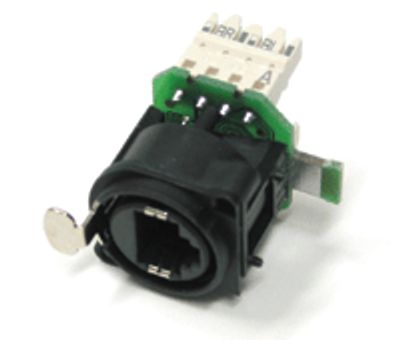 Cat5e-runkoliitin Krone-liitännällä RJ45 musta *