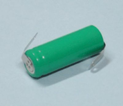 NiMh-akku juotoskorvakkeilla 1,2V 400mAh 2/3AAA