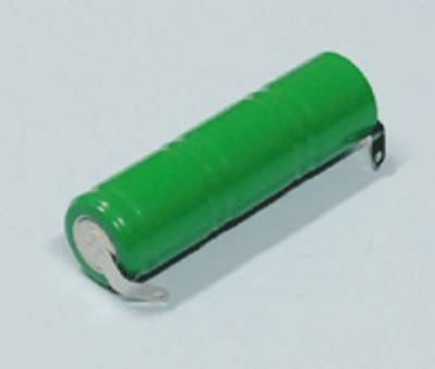 NiMh-akku juotoskorvakkeilla 3,6V 300mAh 14x50mm