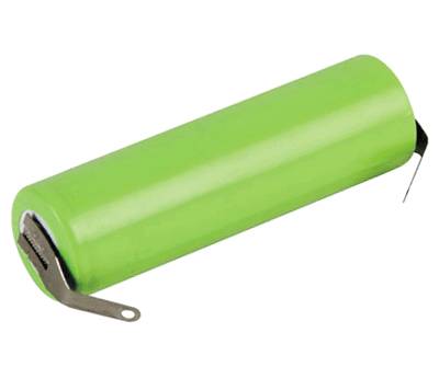 NiMh-akku juotoskorvakkeilla 1,2V 1200mAh 4/5AA