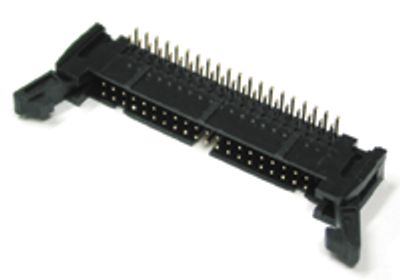 Liitin piirilevylle 40-nap. uros kulma lukituksella