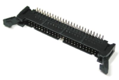 Liitin piirilevylle 50-nap. uros kulma lukituksella