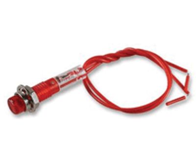 Hohtolamppukaluste 240Vac punainen 6mm