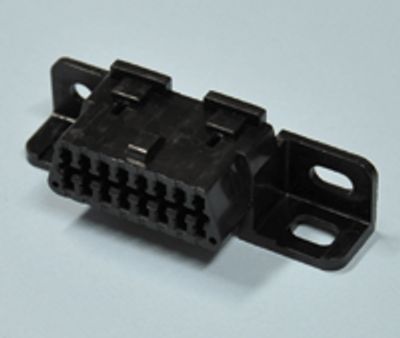 OBD-II-liitinrunko kiinnityskorvakkeilla 16-nap. naaras