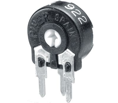 Hiilitrimmeripotentiometri pystymalli 5x2,5mm 2,5kohm