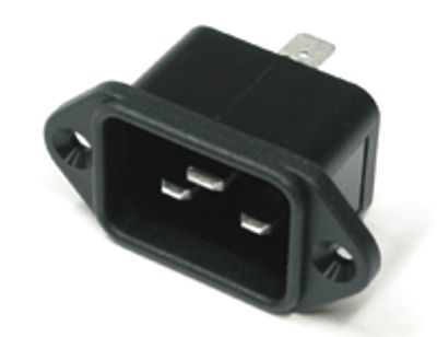 Kojerunkoliitin uros, 6,3mm pikaliittimet