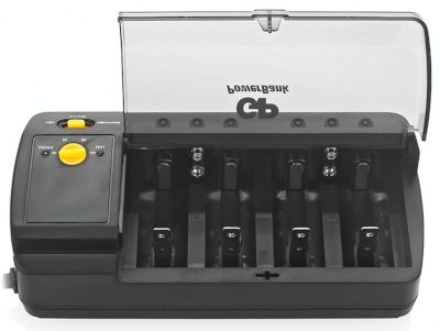 Automaattinen latauslaite NiMh-akuille 1-4xAA/AAA/C/D/1x9V