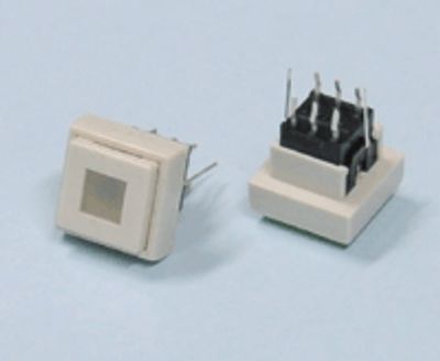 Painike 2xON-(ON) 0,1A 30Vc valkoinen LED