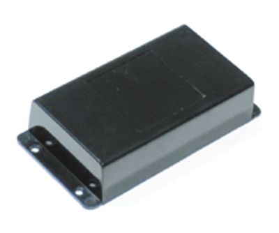 Muovikotelo kiinnityskulmilla 113,4x69x29,3mm musta