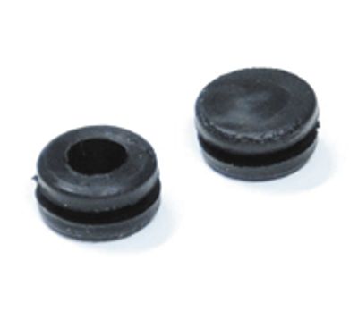 Läpivienti kalvolla 6,4mm musta