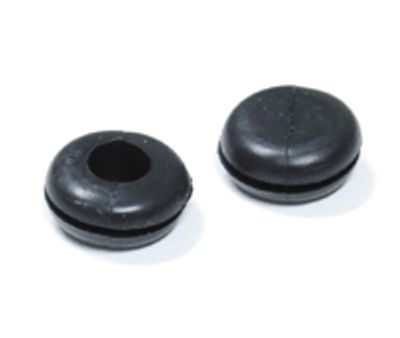 Läpivienti kalvolla 8mm musta