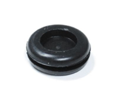 Läpivienti kalvolla 12,5mm musta