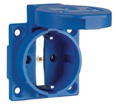 Schuko-pistorasia paneeliasennukseen 1-osainen IP54