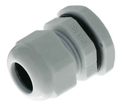 Holkkitiiviste muovi PG16 vaaleanharmaa IP67 (D.3074)