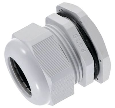 Holkkitiiviste muovi PG36 vaaleanharmaa IP67 (D.3077)