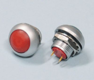 Painike 1xOFF-(ON) 0,2A 50Vdc punainen *