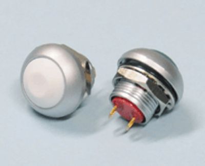 Painike 1xOFF-(ON) 0,2A 50Vdc valkoinen *