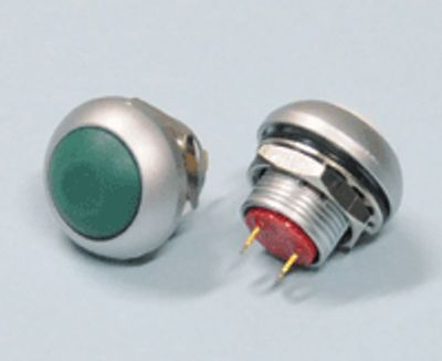 Painike 1xOFF-(ON) 0,2A 50Vdc vihreä *