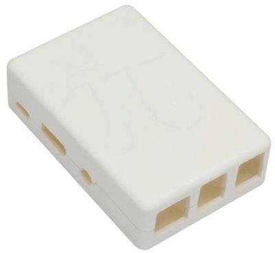 Kotelo Raspberry Pi B+ / Pi2B / Pi3B / Pi3B+ valkoinen *