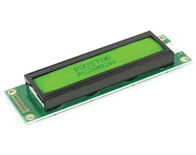 LCD-näyttö ASCII 2x20 merkkiä taustavalolla vihreä