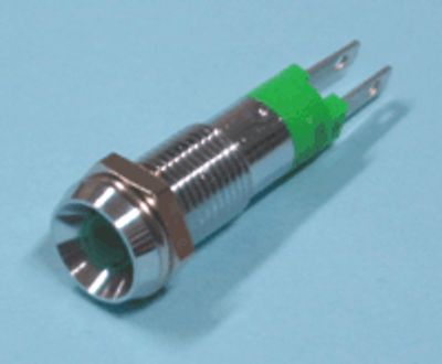 LED-merkkilamppu 8mm 12-14Vdc vihreä