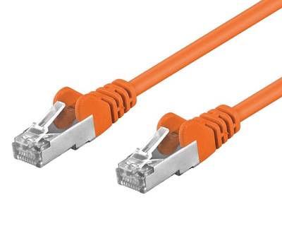 Cat5e-liitäntäkaapeli suojattu F/UTP oranssi 3m * Cat5e-liitäntäkaapeli suojattu F/UTP oranssi 3m *