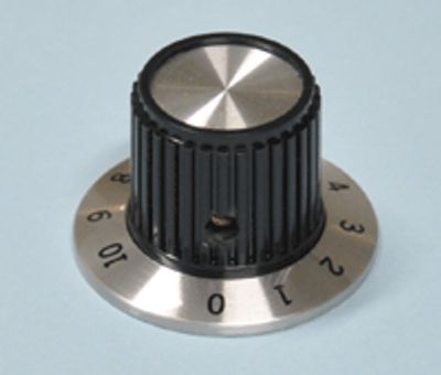 Laitenuppi 6,35mm/36,8mm asteikko 0-10