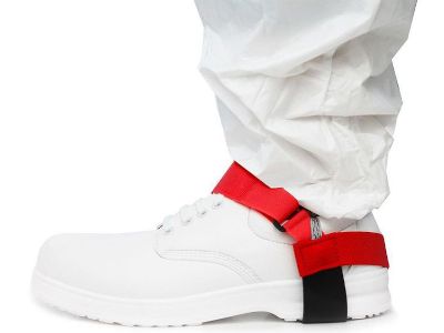 Maadoitusliuska kenkiin tarra punainen/musta *