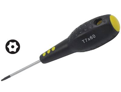 Torx-ruuvimeisseli reiällä TR-7 60mm/152mm