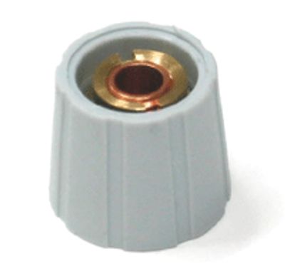 Laitenuppi, nylon 4mm/15mm harmaa