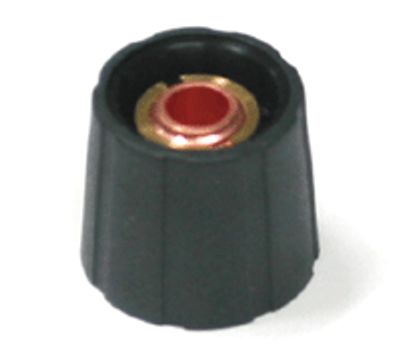 Laitenuppi, nylon 4mm/15mm musta