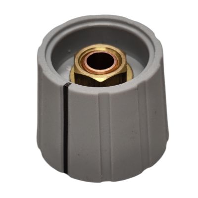 Laitenuppi nylon 6mm/21mm harmaa/mustalla viivalla