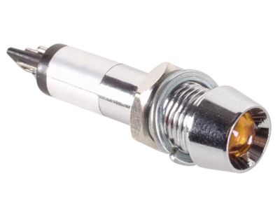 Hohtolamppukaluste 8,2mm 230Vac keltainen *