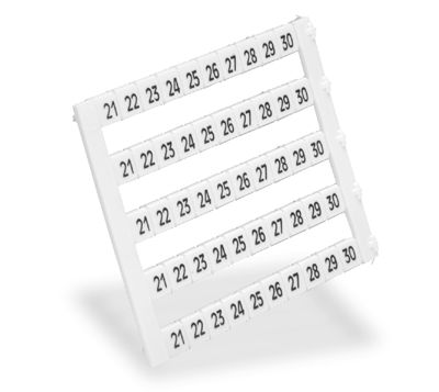 Merkintäsarja 5mm riviliittimille 21-30 5x10 merkkiä