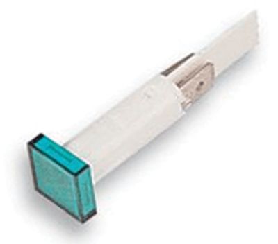 Hohtolamppukaluste 130Vac vihreä 9mm