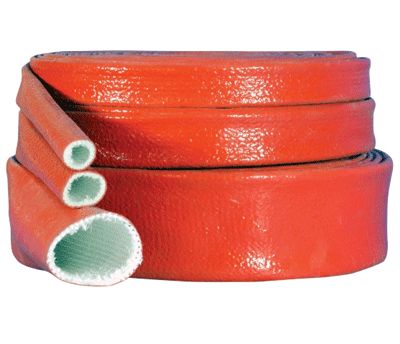 Silikoni-/lasikuitueriste 12mm punaruskea 10m/rll