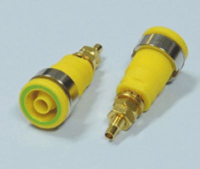 Turvabanaanihylsy 4mm keltavihreä