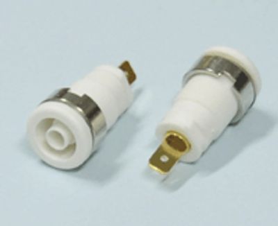 Turvabanaanihylsy 4mm valkoinen