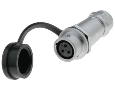 Vesitiivis jatkopistoke IP67 3-nap. naaras