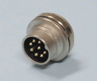 DIN-runkoliitin kierrelukituksella 8-nap. uros