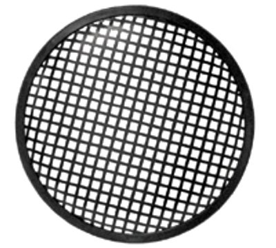Kaiutinsuojus metalli 10"/254mm musta